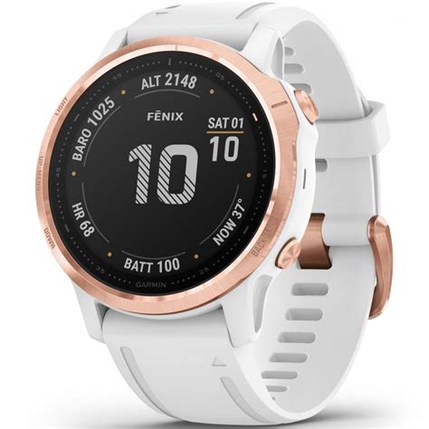 Garmin Fenix 6s Pro Watch Rose Gold White 42mm Watches From
