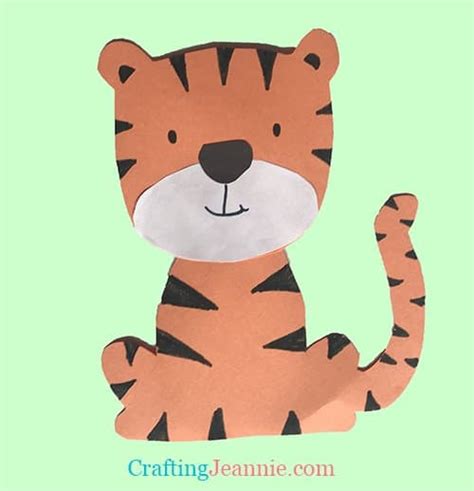 tiger craft  template crafting jeannie