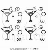 Martini Coloring Getcolorings Clipart Cartoon sketch template