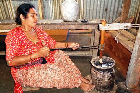 Traditional Method Of Churning Butter The Himalayan Times Nepals