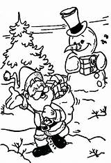 Coloring Pages Snow Snowy Rainy Snowman Santa Waving Claus Christmas Continuing His Getcolorings Journey Getdrawings Weather sketch template