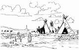 Coloring Native American Pages Indian Lakota Books Camp Designs Oglala Apache Kids Hubpages Indians Drawing sketch template