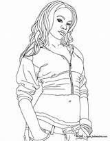 Coloring Pages Rihanna Color People Blank sketch template