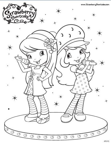 berry biggest strawberry shortcake fan cherry jam colouring pages