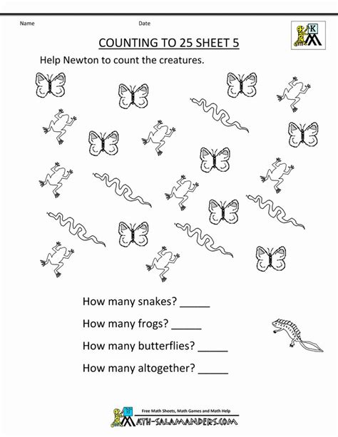 kindergarten worksheet printables  kindergarten worksheets  math worksheets