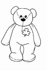 Coloring Pages Ty Beanie Baby Bear Bears Teddy Erin Colouring Babies Boos Print St Activity Sheets Adult Boo Patricks Printable sketch template