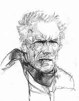 Sienkiewicz Clint Eastwood Unforgiven sketch template