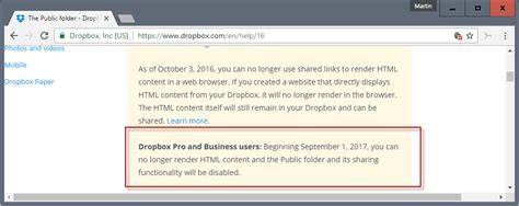 dropbox  disable  public folder  pro customers ghacks tech news