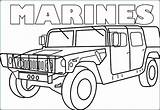 Coloring Marine Pages Corps Color Printable Biology Getcolorings Usmc Car sketch template
