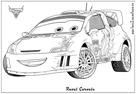 coloring pages  cars raoul