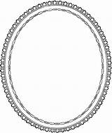 Frame Oval Clipart Mirror Clip Frames Vintage Cliparts Large Afternoon Tea Baroque Etc Library Original Traditional sketch template