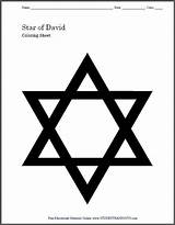 Star David Coloring Template Jewish Hanukkah Printable Pages Studenthandouts Print Sheet Passover Purim Holidays Other Kids Pdf Fun  Sheets sketch template