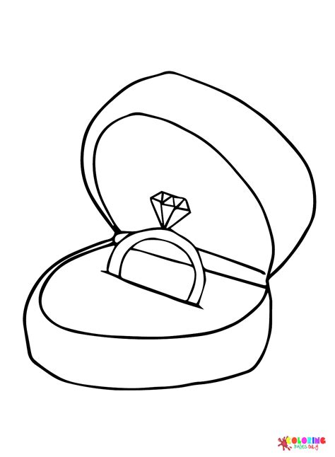 printable wedding ring coloring page  printable coloring pages