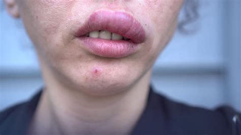 why are your lips swollen when you wake up