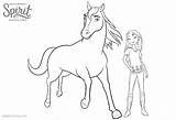 Spirit Coloring Pages Horse Riding Lucky Color Kids Print Printable Getcolorings Getdrawings sketch template