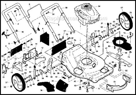 Craftsman Self Propelled Lawn Mower Parts Diagram How To Blog