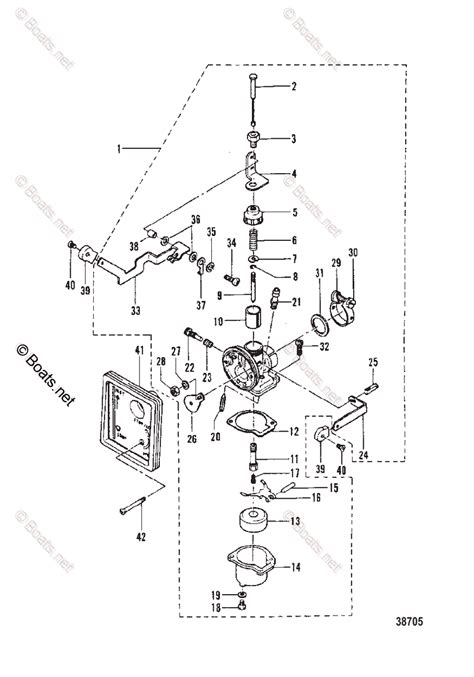 mercury outboard hp oem parts diagram  carburetor boatsnet