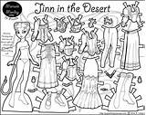 Paper Doll Marisole Printable Dolls Jinn Desert Monday Coloring Pages Print Personas Thin Colouring Color Click Clothes Friends Printables Kids sketch template