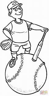 Softball Coloring Pages Printable Player Softbol Para Drawing Clipart Color Imagenes Library Field Print Getcolorings Dibujar Getdrawings Template Comments Exciting sketch template