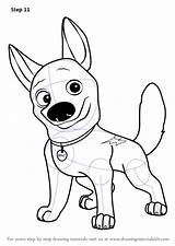 Bolt Dog Draw Drawing Coloring Disney Step Drawings Cartoon Drawingtutorials101 Tutorials Easy Cute Pages Movies Learn Getdrawings Adding Finishing Necessary sketch template