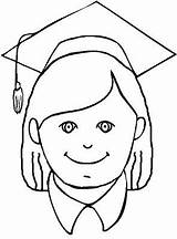 Graduation Coloring Pages Printables Gown Drawing Cap Printable Graduate Girl Color Getdrawings Tassel Grad Print Getcolorings sketch template