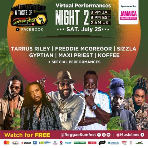 reggae sumfest to deliver a dynamic free online festival and pre events