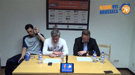 press conference basic fit brussels voo wolves verviers pepinster   youtube