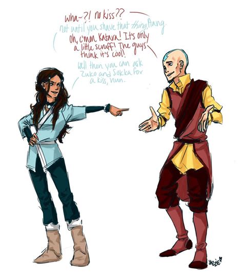 bwahahaha well then you can ask zuko and sokka for a kiss then korra avatar airbender avatar