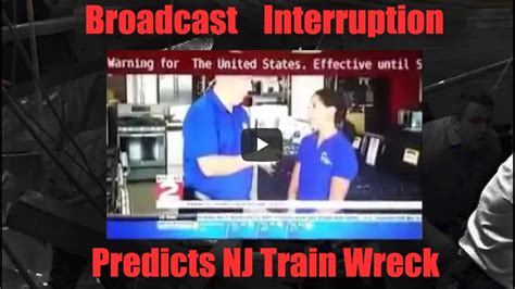 broadcast interruption predicts  jersey train accident youtube