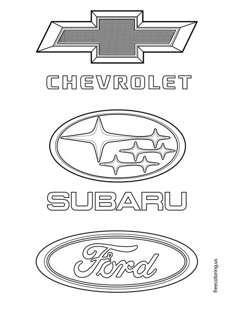 ford logo coloring pages