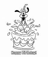 Birthday Coloring Happy Mickey Mouse Pages Printable Disney Brother Getdrawings Cards Drawing Color Getcolorings sketch template