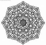 Intricate Mandalas Zentangles Getcolorings Printablecolouringpages sketch template