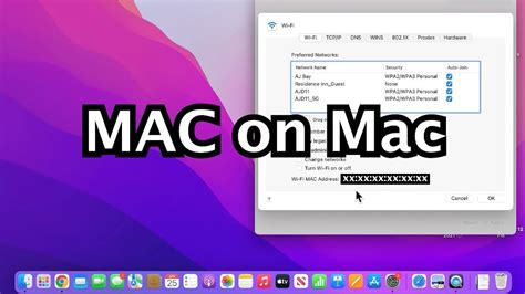 how to find mac address on macbook youtube