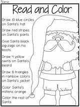 Coloring Christmas Comprehension Fun Preview sketch template