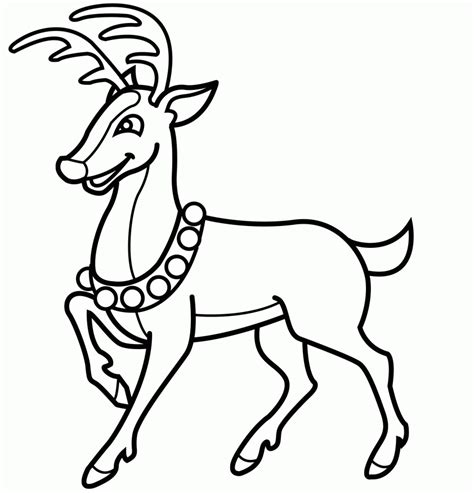 christmas reindeer coloring pages   christmas
