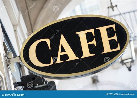 cafe sign stock photo image  restaurant outdoor drink