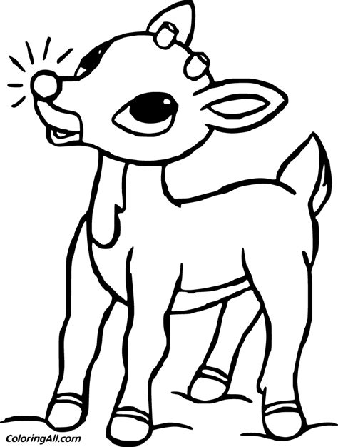 rudolph coloring pages   printables coloringall