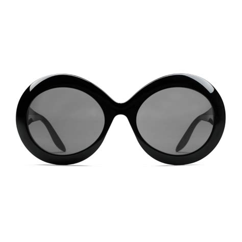 gucci round acetate sunglasses black gucci eyewear avvenice