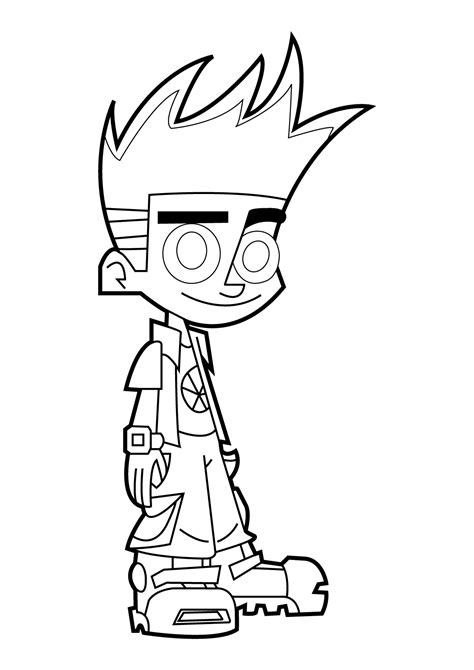johnny test coloring pages  printable coloring pages
