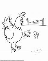 Coloring Chicks Hen Farm Pages Library Clipart Baby Animals Comments sketch template