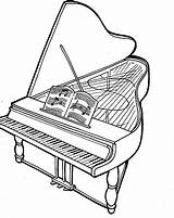 Dibujos Pianos Cola Instrumentos Musicales Maracas sketch template