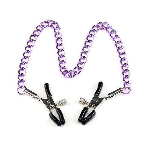 Jfpf Stainless Steel Metal Chain Nipple Milk Clips Breast Clip Sex