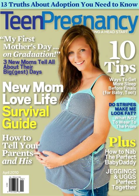 this is a teen pregnancy magazine that was made to give