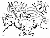 Coloring Pages Eagle Bald Print Cartoon sketch template