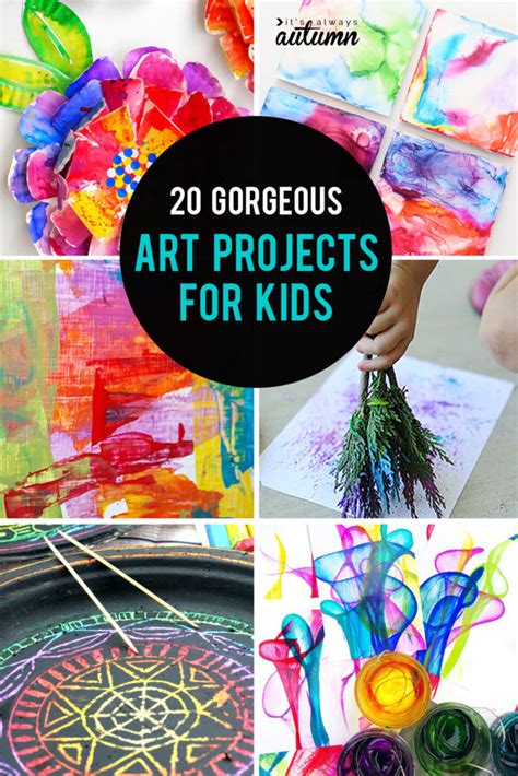 easy gorgeous art projects  kids   autumn
