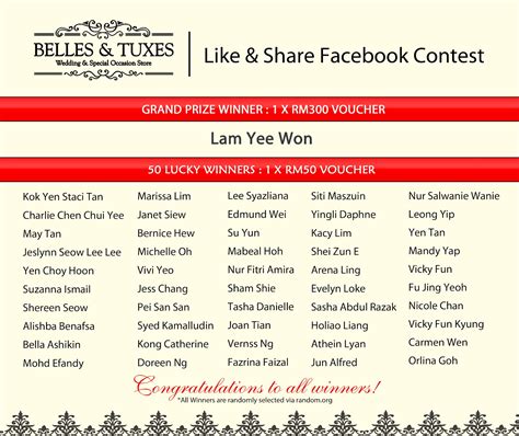 belles tuxes wedding special occasion store  share contest