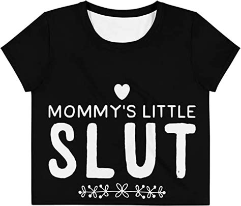 Mommy S Little Slut Crop Top Plus Size Mommy Mdlb Mdlg Cglg T At