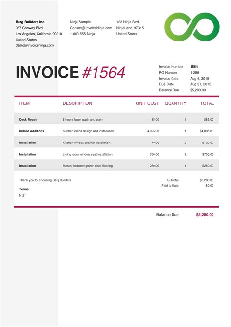 invoicing garetmobility