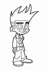 Johnny Test Cartoons Coloring sketch template