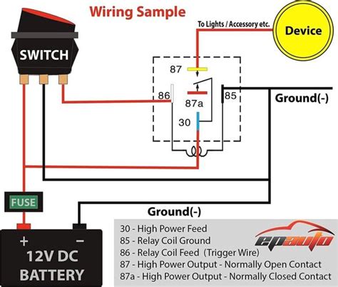 amp relay wiring diagram bosch  entertaining icon      volt relay